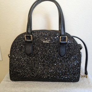 Kate Spade, small handbag, black, sparkles